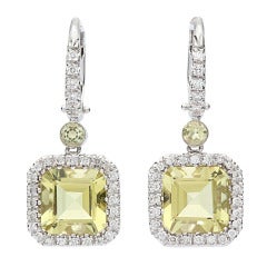 Favero Quartz & Diamond Earrings