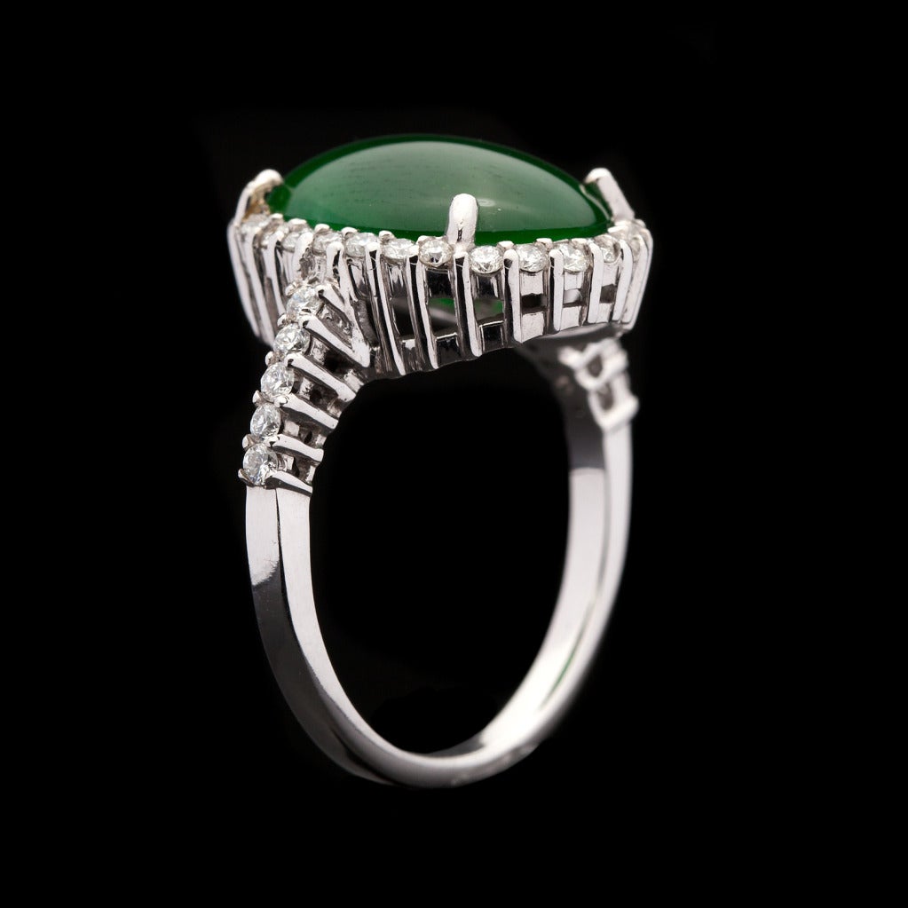 jade and diamond ring