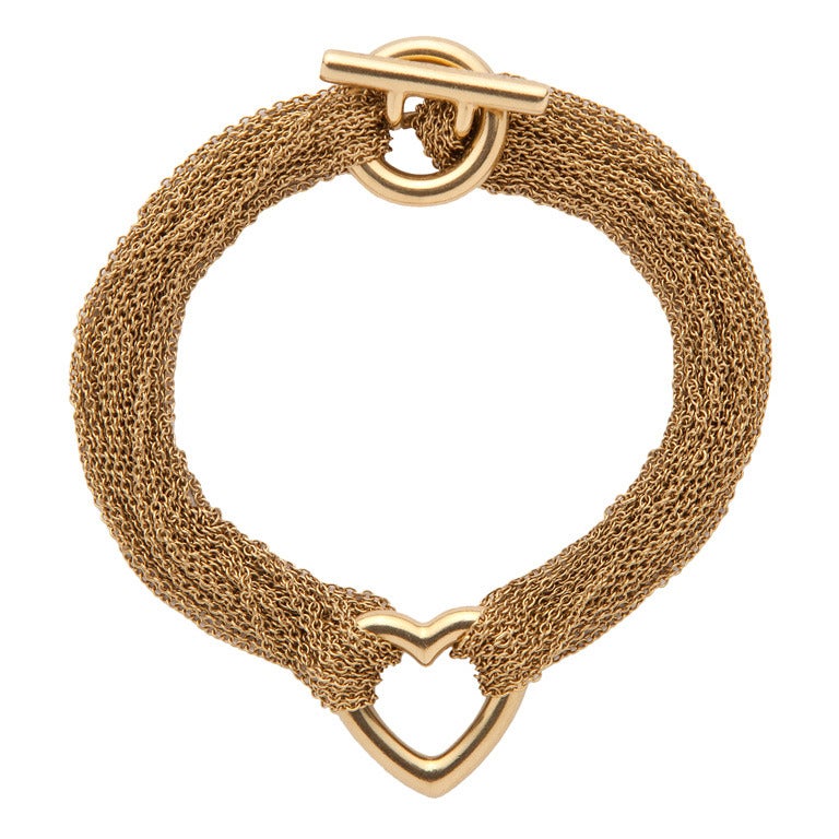 Tiffany & Co. Mesh Heart Bracelet