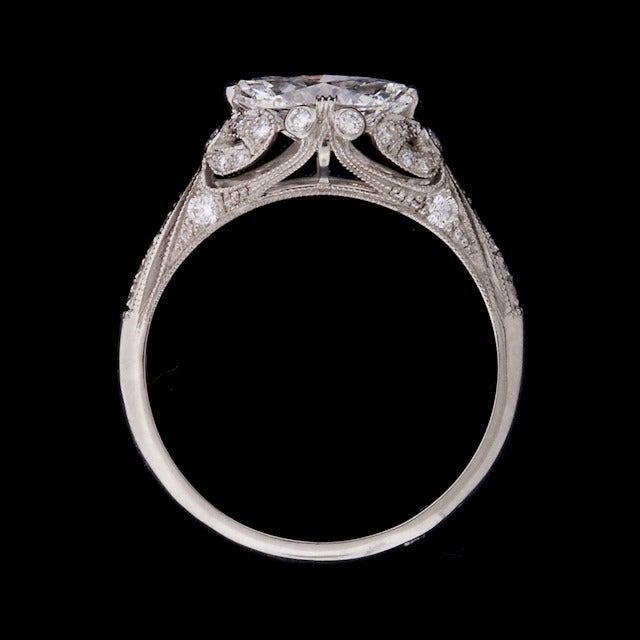 Marquise Cut Diamond Ring at 1stDibs