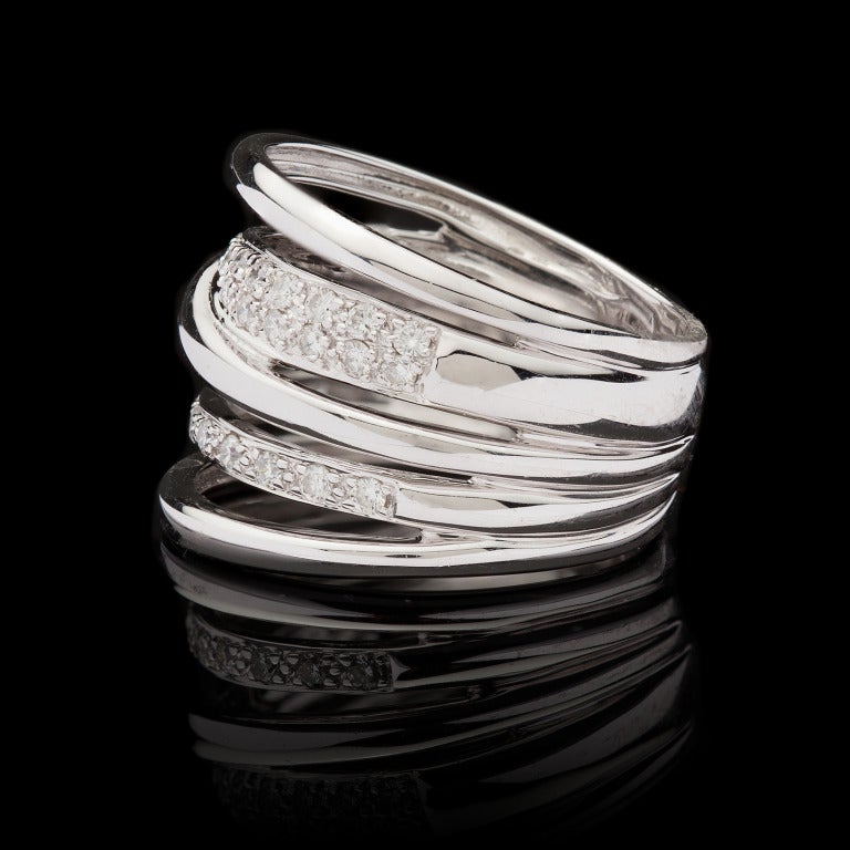 Diamant Wrap Style Ring im Zustand „Hervorragend“ in San Francisco, CA