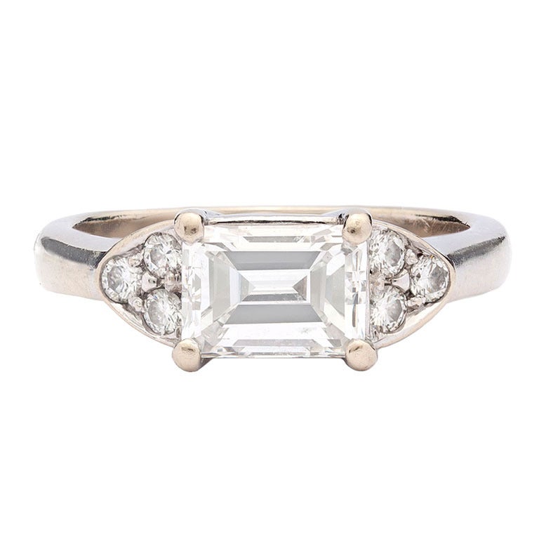 Emerald Cut Diamond Ring