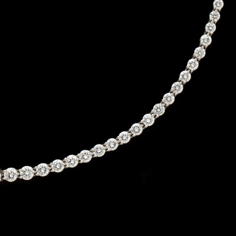 Tiffany & Diamant-Victoria abgestufte Halskette im Zustand „Hervorragend“ in San Francisco, CA
