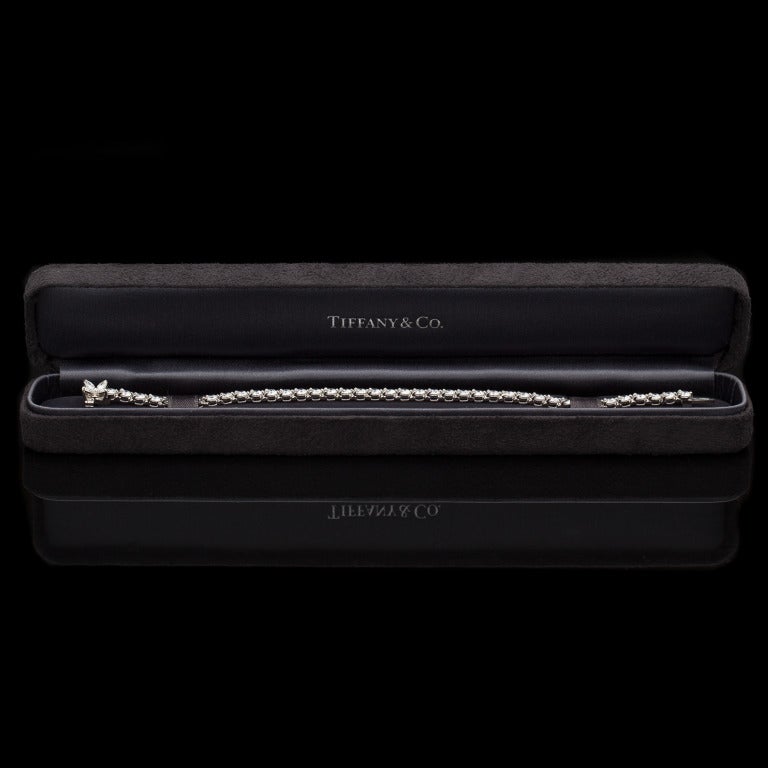 Tiffany & Co. Diamond Platinum Victoria Line Bracelet 1