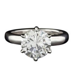 3.02ct Round Cut Solitaire Diamond Ring