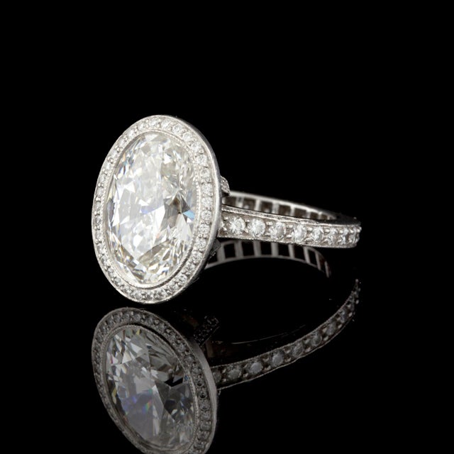 Tiffany oval diamond engagement ring
