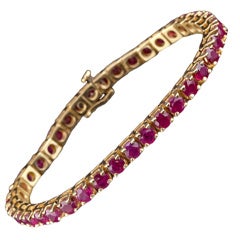 Ruby Tennis Bracelet