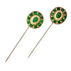 Emerald Stick Pins