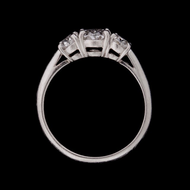 tiffany three stone engagement ring