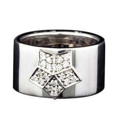 FRED Diamond Star Band Ring 7
