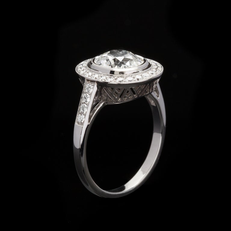 Women's 1.79ct Old Mine Cut Diamond Ring