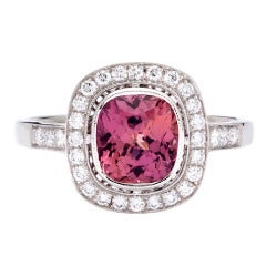 1.98ct Natural Padparadscha Sapphire & DIamond Ring