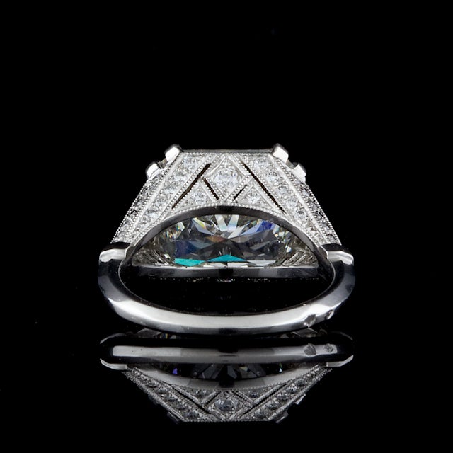8.40ct Radiant Cut Diamond Ring In Excellent Condition In San Francisco, CA