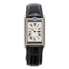 Montre-bracelet réversible Tank Basculante en acier inoxydable de Cartier