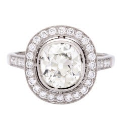 1.79ct Old Mine Cut Diamond Ring