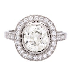 1.79ct Old Mine Cut Diamond Ring