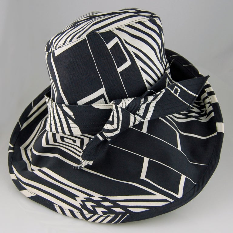 Women's Stephen Jones Geometric Printed Cotton Hat