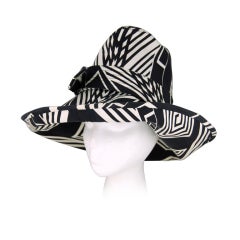 Stephen Jones Geometric Printed Cotton Hat