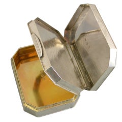 George III Scottish Silver Hidden Compartment Snuff Box