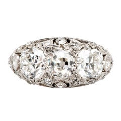Diamond Platinum Edwardian Engagement Ring