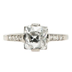 Diamond Platinum Edwardian Engagement Ring