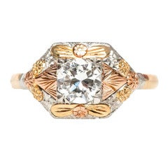 Trumpet & Horn  Diamond Engagement Ring