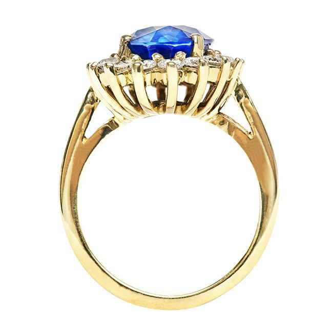 Women's Decadent Sapphire Diamond Ring