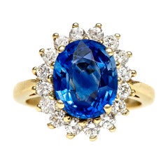 Decadent Sapphire Diamond Ring