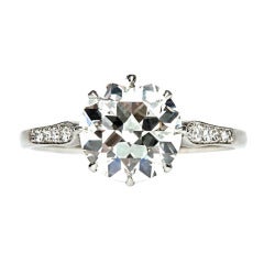 2.25 Carat Diamond Platinum Edwardian Engagement Ring