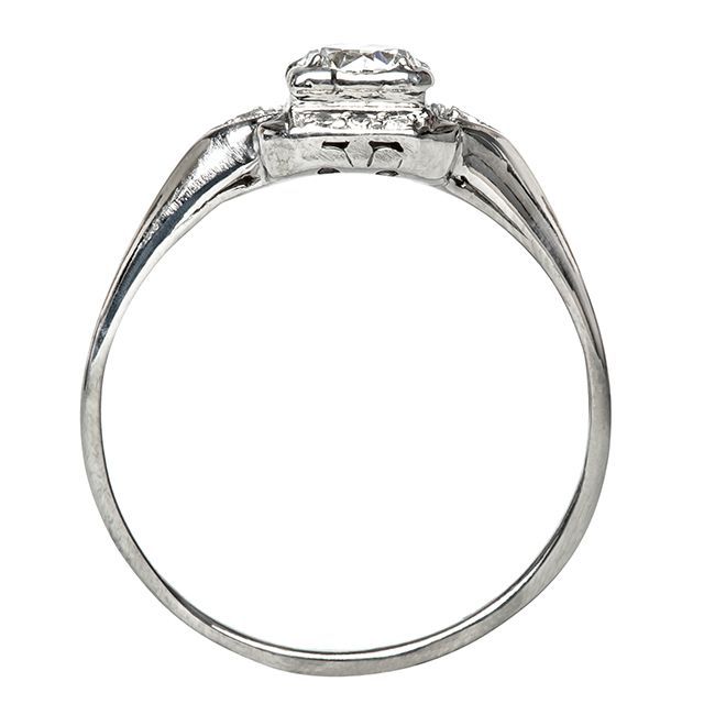 Women's Diamond Platinum Art Deco Engagement Ring