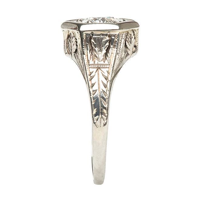 Women's Diamond Gold Edwardian Engagement Ring