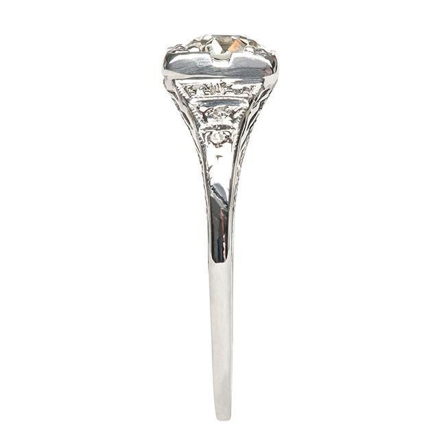 Diamond Gold Art Deco Engagement Ring 1