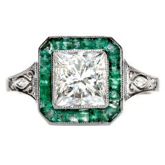 2.01 Carat Diamond Platinum Engagement Ring