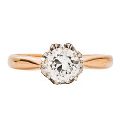 .62 Carat Diamond Gold Retro Engagement Ring