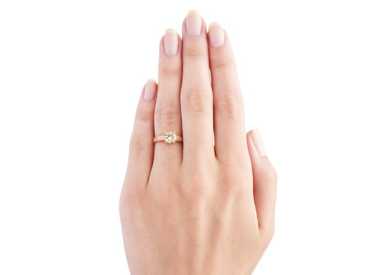 Trumpet & Horns exclusive Cathedral ring is a design based on a beautifully classic Art Deco setting where angular lines and symmetric patterns defined an era that continues to remain the most in demand era for vintage jewelry today. This timeless