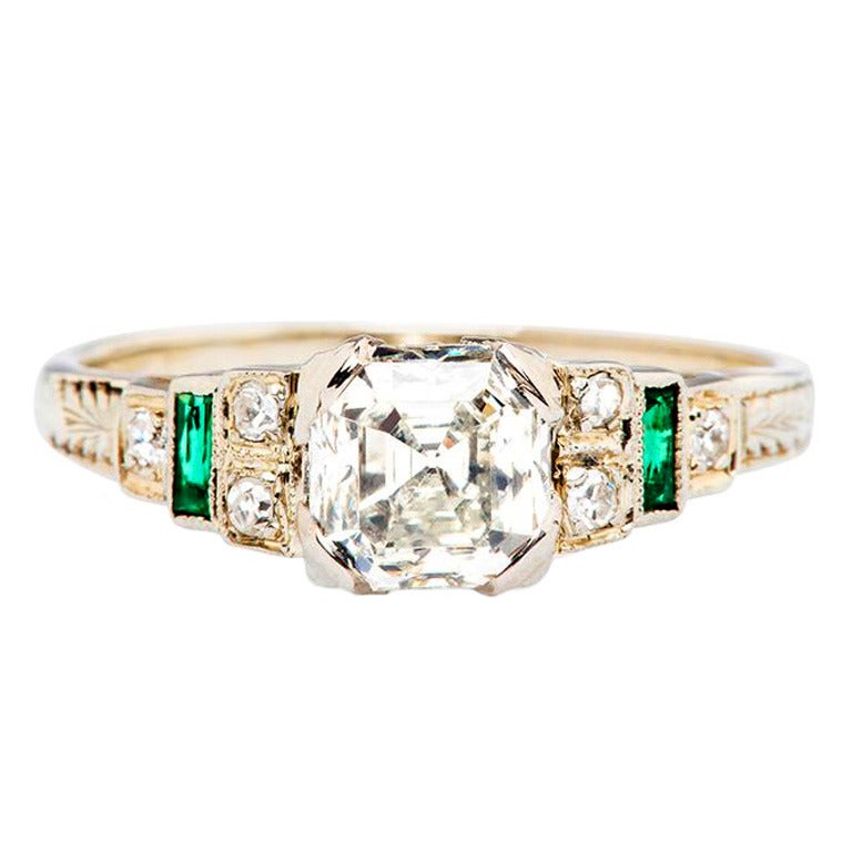 deco asscher cut engagement rings asscher cut gold deco engagement ring at 1stdibs deco asscher cut engagement rings asscher cut gold deco engagement ring at 1stdibs