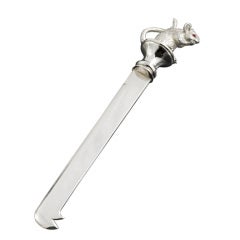 Silver Mouse Cheese Knife