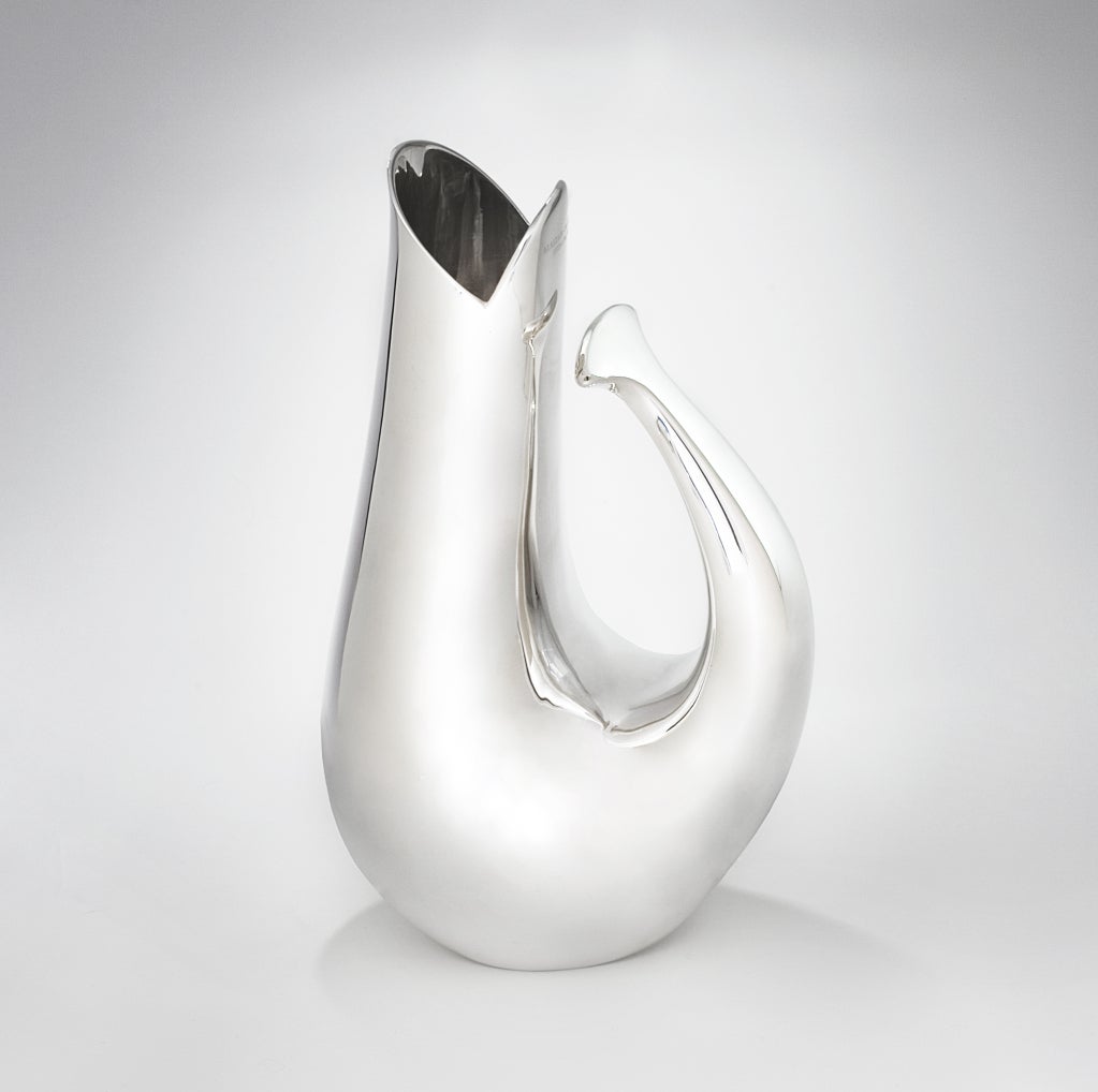 The Silver Gurgling Fish Pitcher