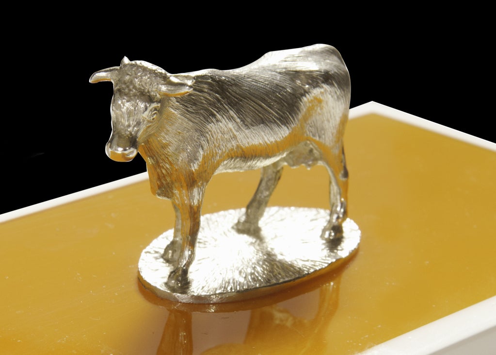 The Silver Cow Butter Dish For Sale at 1stDibs