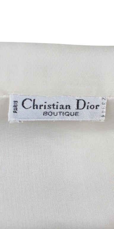 CHRISTIAN DIOR (numbered) Silk Organza blouse at 1stDibs
