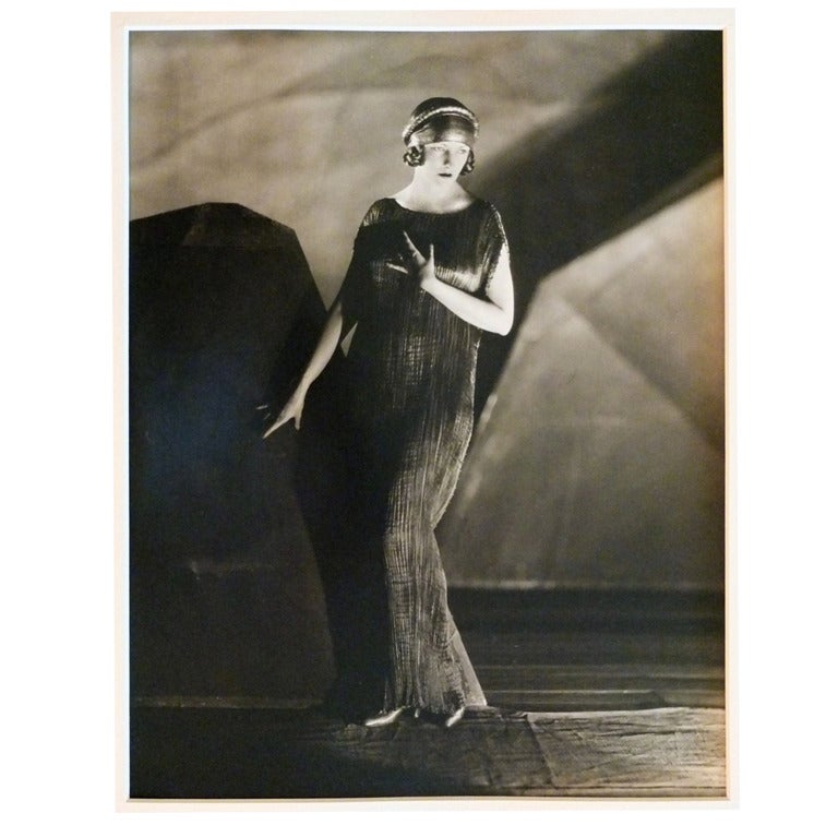 James Abbé Photo of Natacha Rambova in a Fortuny Delphos