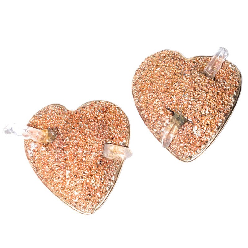 1980s Yves Saint Laurent Heart with Rock Crystal Spear For Sale