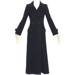 2001 Chanel Cashmere Black Coat
