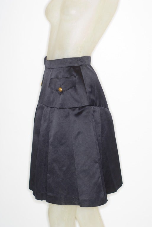 Chanel Silk Satin Skirt