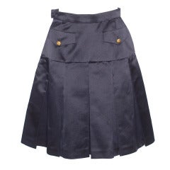 Chanel Silk Satin Skirt