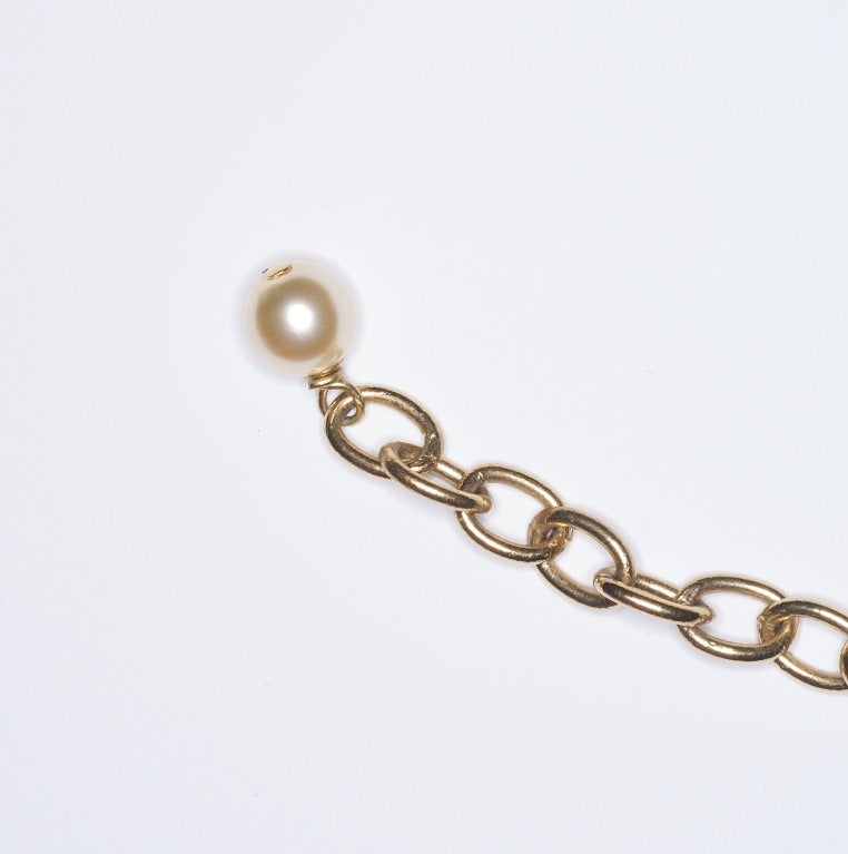 Contemporary Chanel Pearl and Camellia Necklace