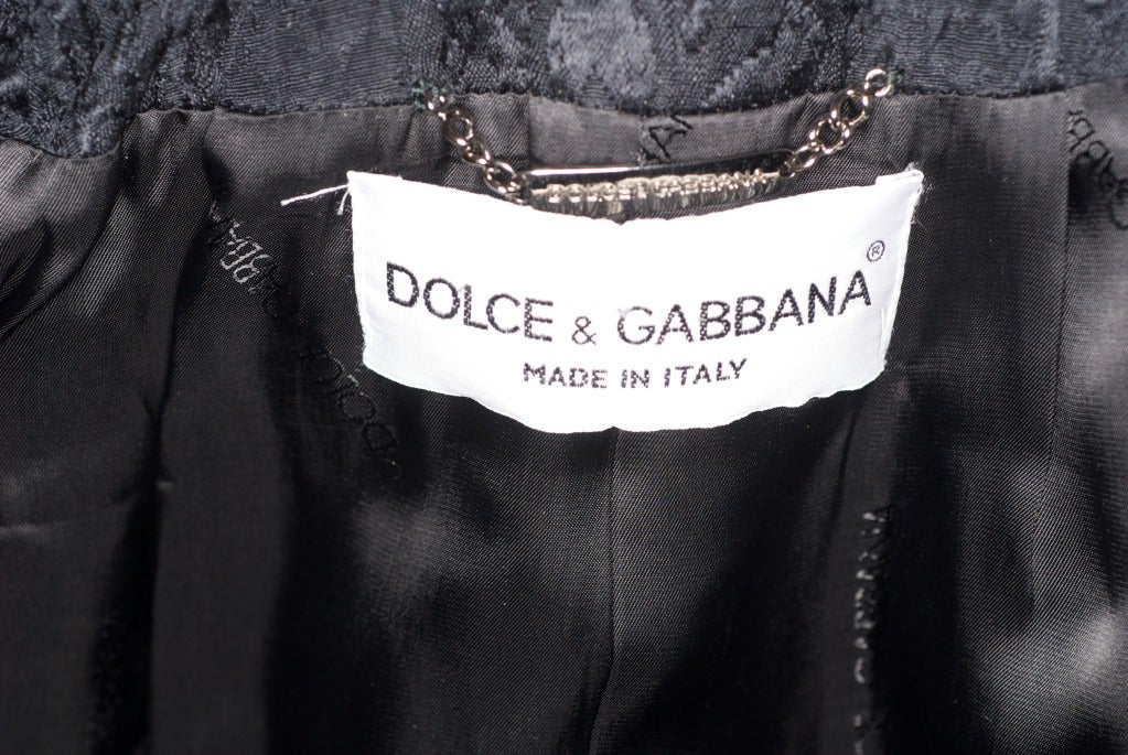 Women's Fall/Winter 1996/7 Dolce & Gabbana Fellini/Le Notti di Cabiria Collection Coat For Sale