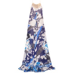 Leonard Long Bohemian Gown For Sale at 1stDibs