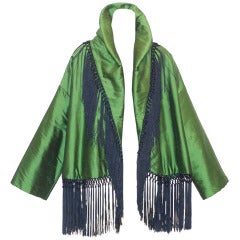 Vintage A Rare Romeo Gigli for Callaghan Fringed Coat