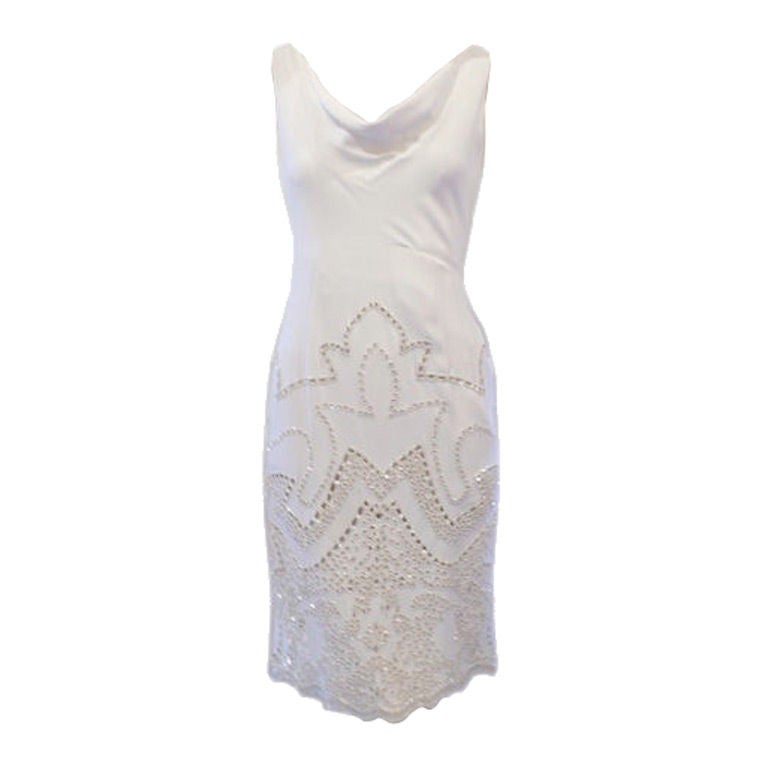 Valentino Dress with White Beading